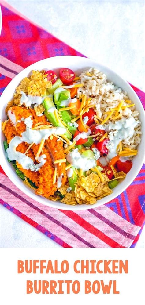 Delicious Buffalo Chicken Burrito Bowl