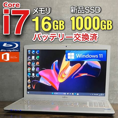 Yahooオークション 極速 I7 【新品ssd1tb1000gb新品メモリ16gbc