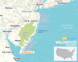 Map Of Wildwood New Jersey Live Beaches