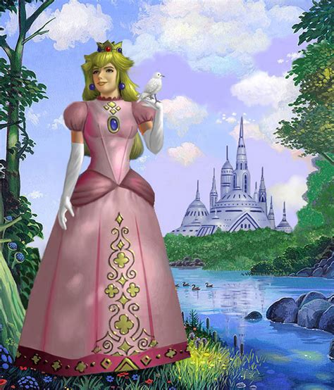 Princess Peach's Castle by AlanGutierrezArt on DeviantArt