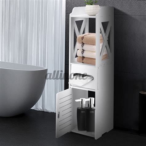 Small Bathroom Storage Corner Floor Cabinet With Doors And Shelves Tub Toilet Shopee Philippines