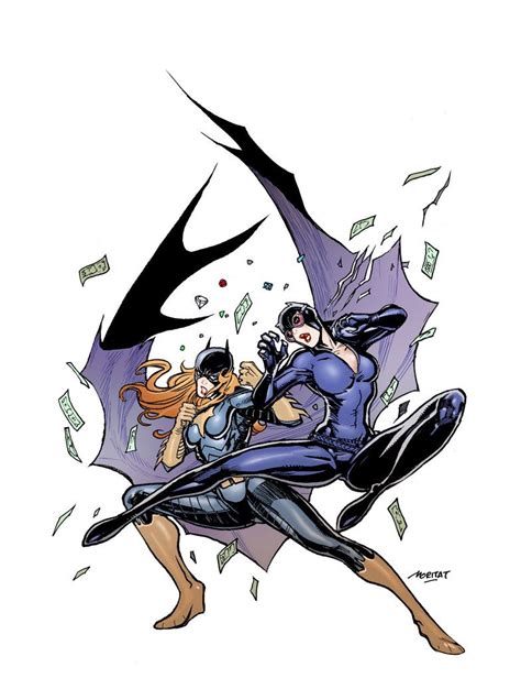 Batgirl Vs Catwoman | Batgirl, Catwoman, Comic art