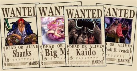 Official Bounties of the Four Emperors Revealed! - One Piece