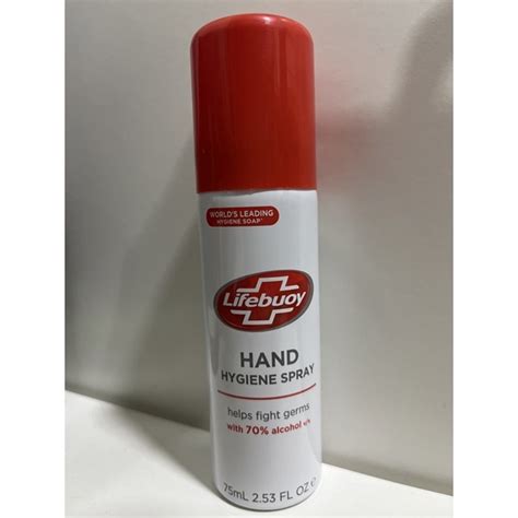 Lifebuoy Hand Hygiene Spray 70 Alchohol Hand Sanitizer 75ml Shopee