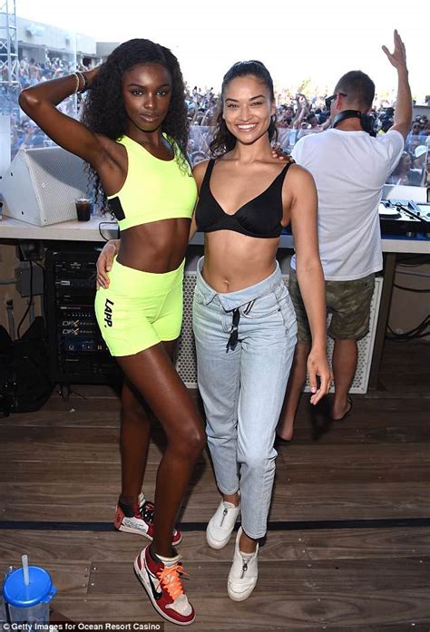 Heidi Klum Rocks Neon Set While Shanina Shaik Dons Bikini Top Daily