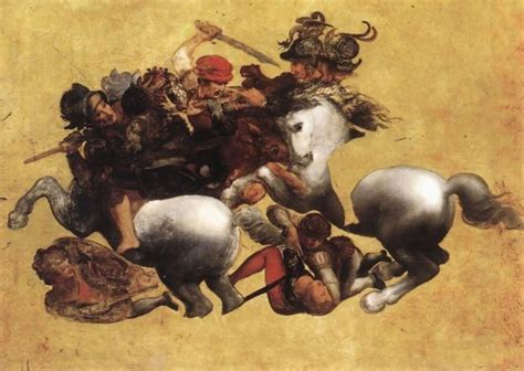 The Battle Of Anghiari In Florence By Leonardo Da Vinci