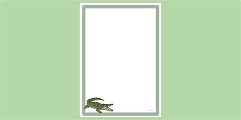 Free Alligator Page Border Lehrer Gemacht Twinkl