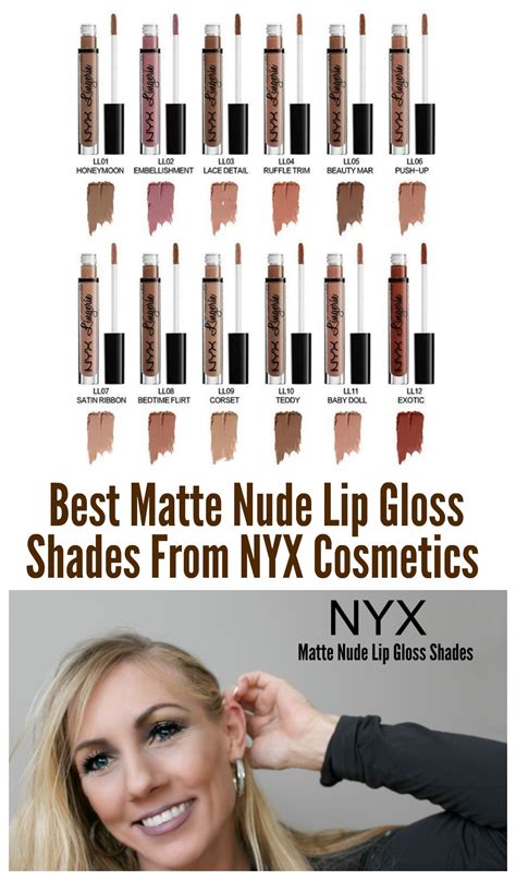 NYX Matte Lip Gloss Best Nude Shades Jenny At Dapperhouse
