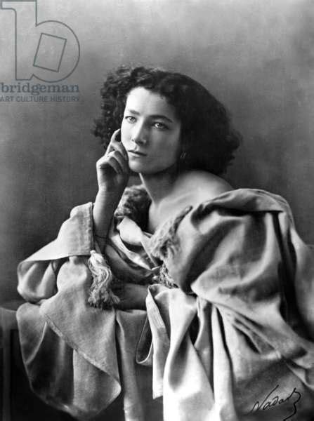 Image Of French Actress Sarah Bernhardt 1844 1923 Photo By Nadar