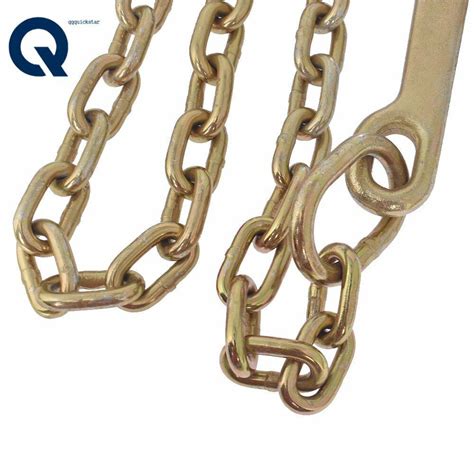 5 16 X 6 FT Grade 70 Tow Chain 15 J Hook R J T Cluster Hook Recovery