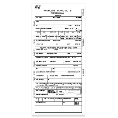 Custom Police Ticket Book Printing Services Designsnprint Designsnprint