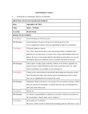 BSBHRM405 Assessment Task 2 FULL Docx ASSESSMENT TASK 2 1