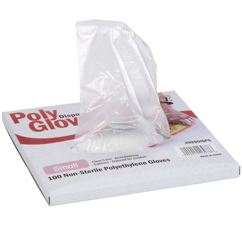 Choice Disposable Poly Gloves Small For Food Service 100 Pack