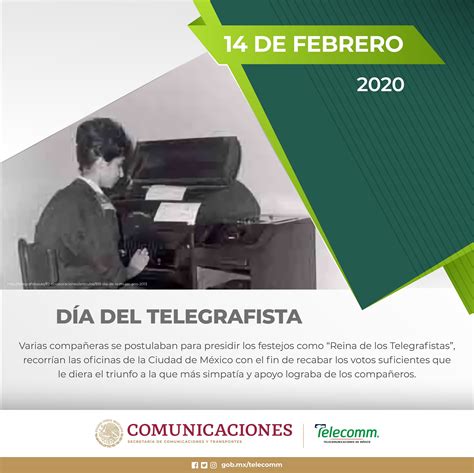 Día Del Telegrafista Telecomunicaciones De México Gobierno Gobmx