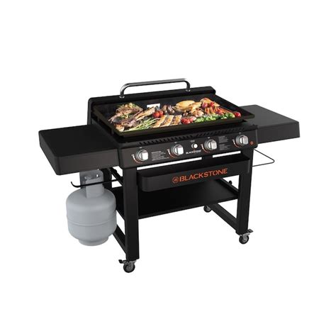 Blackstone 4 Burner Liquid Propane Flat Top Grill In The Flat Top Grills Department At