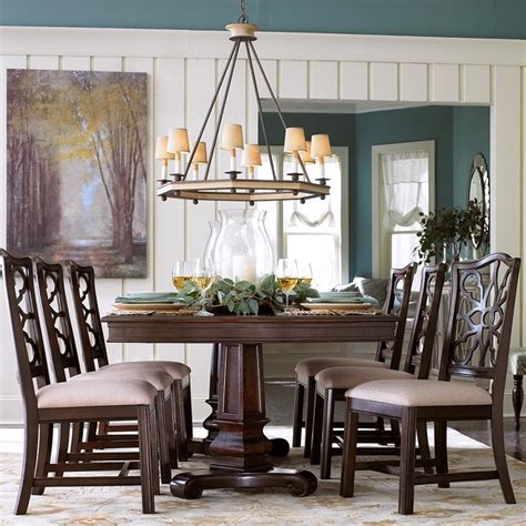 Moultrie Park Double Pedestal Dining Table by Bassett Furniture - Contemporary - Dining Tables ...