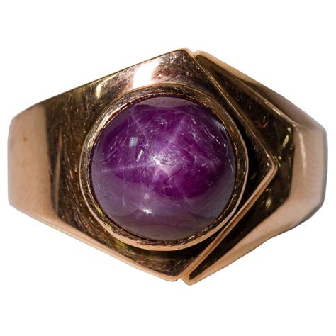 14k Rose Gold And Purple Sapphire Ring Leonard Auction