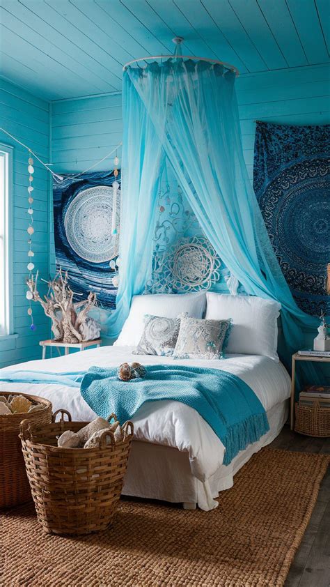 29 Blue Boho Bedroom Ideas Courtneys World