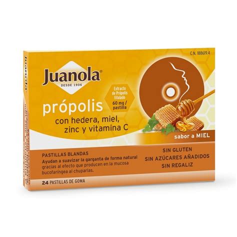 Pastillas Juanola Propolis Hiedra Miel Y Vitamina C