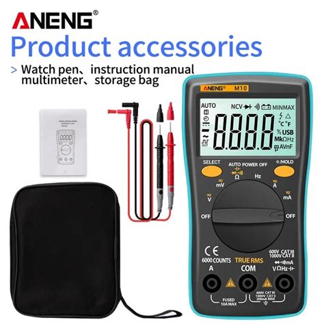 ANENG M11 Profissional Digital Multimeter 6000 Counts Transistor Tester