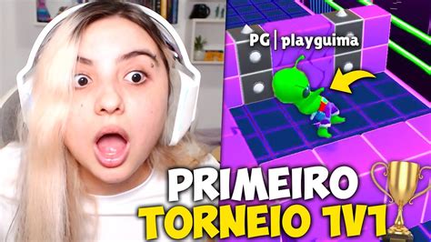 JOGUEI O TORNEIO 1v1 PELA PRIMEIRA VEZ No STUMBLE GUYS QUASE GANHEI