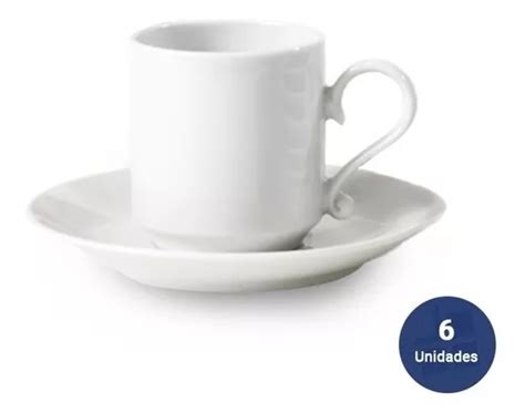 Set X6 Taza Cafe Con Plato Porcelana Verbano Maria