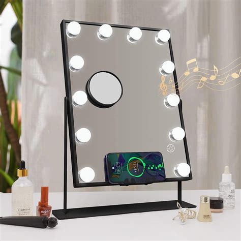 Hansong Vanity Mirror With Lights And Wireless Charging