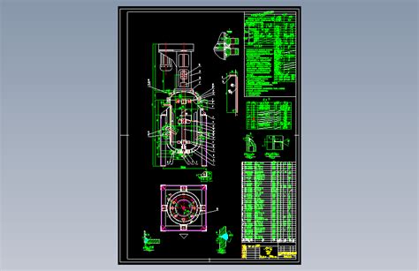 T1219 01立方米种子罐autocad 2000模型图纸下载 懒石网