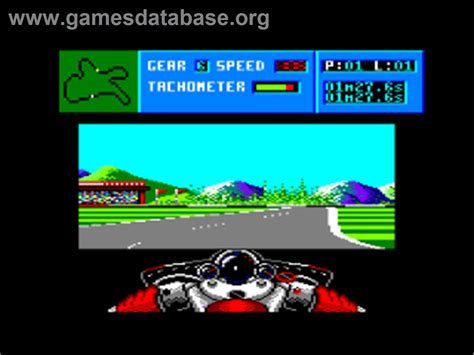 Cycles International Grand Prix Racing Amstrad CPC Artwork In Game