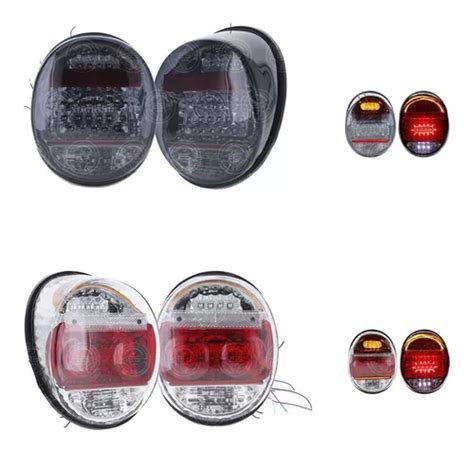 Par Calaveras Led Para Vw Sedan Vocho Plasma Stop Cuarto F1