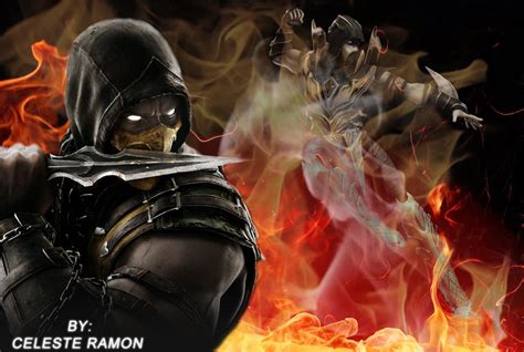 Mortal Kombat Scorpion Fire By Celtakerthebest On Deviantart