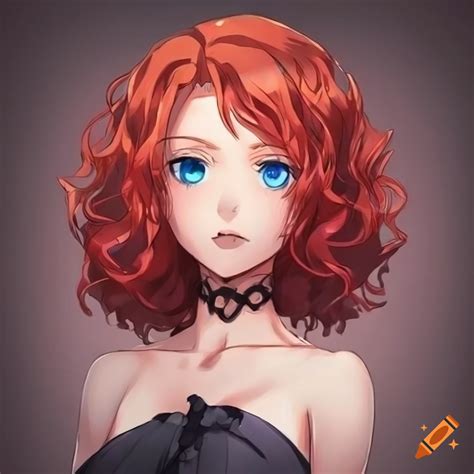 Anime Character With Red Hair And Blue Eyes On Craiyon