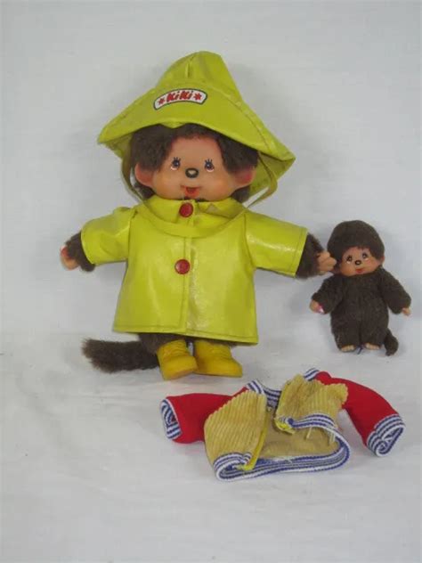 VINTAGE PELUCHE KIKI LE VRAI AJENA 1974 SEKIGUCHI 18 20 CM Tenue