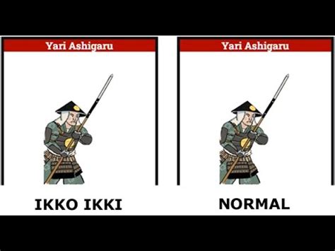 Total War SHOGUN 2 1vs1 Yari Ashigaru Ikko Ikki Vs Normal YouTube