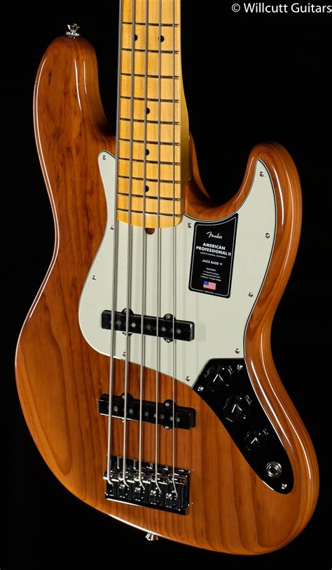 Fender American Professional Ii Jazz Bass V Roasted Pine Maple Fingerb Willcutt Guitars