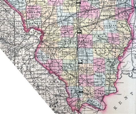 Illinois 1857 Southern Counties House Divided