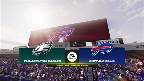 Madden Nfl Philadelphia Eagles Vs Buffalo Bills Gameplay Youtube