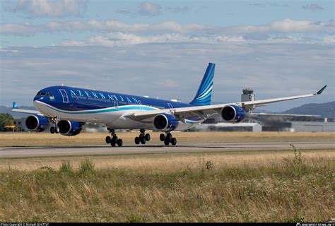 4K AI08 AZAL Azerbaijan Airlines Airbus A340 642 Photo by Michaël