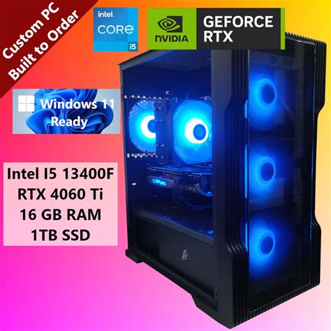 Latest Rtx Ti Gb Intel Core I F Budget Gaming Computer Pc