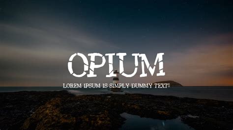 Opium Font : Download Free for Desktop & Webfont