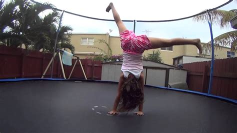 Girl Gymnastics Trampoline Slow Motion 7 Youtube