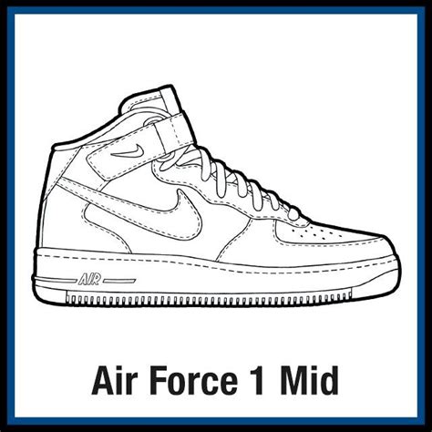 Air Force 1 Coloring Page - Hannah Thoma's Coloring Pages