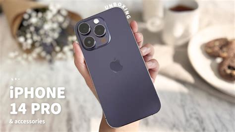 Iphone 14 Pro Deep Purple Unboxing 💜 Aesthetic Setup And Accessories