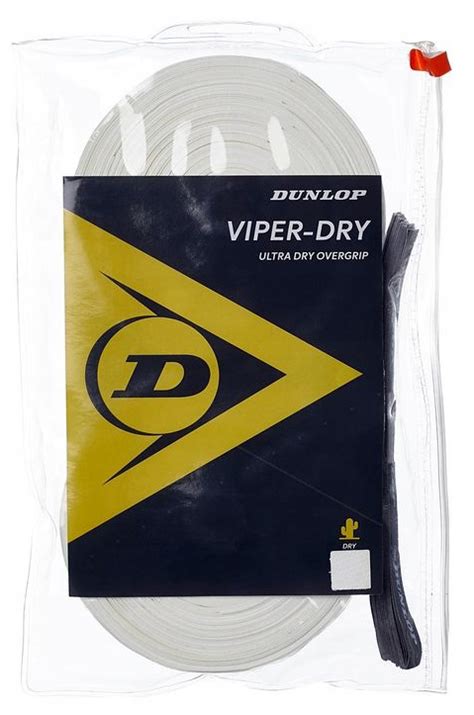 Owijki tenisowe Dunlop Viper Dry 30P Biały Strefa Tenisa Sklep