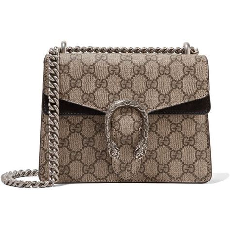 Gucci Dionysus Mini Coated Canvas And Suede Shoulder Bag 1 350 Liked