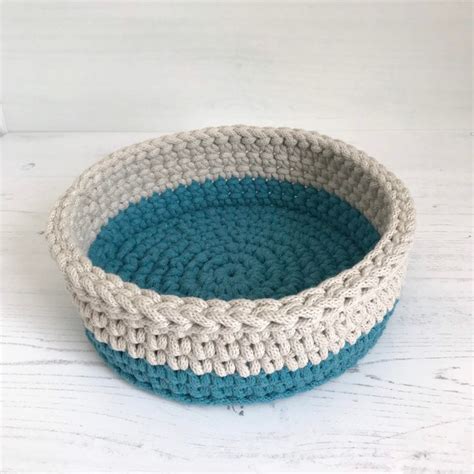 Round Crochet Basket Pattern Instant Download Pdf Tutorial - Etsy