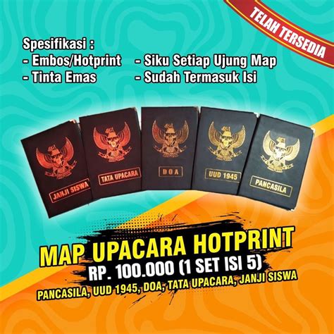 Jual Set Map Upacara Susunan Upacara Isi Shopee Indonesia