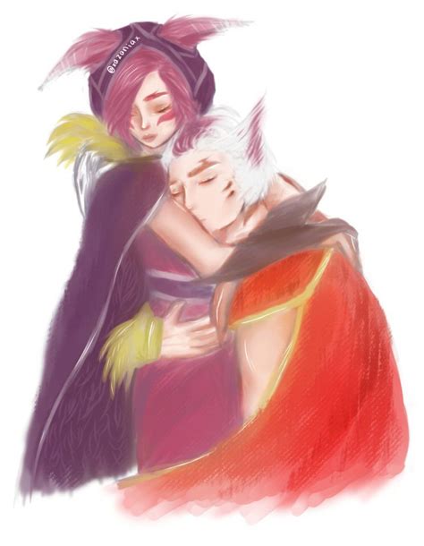 Xayah And Rakan Lol League Of Legends Xayah And Rakan League Of Angels