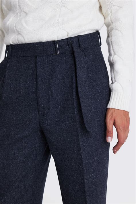 Charcoal Belted Flannel Pants Buy Online At Moss