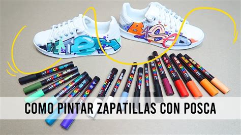 Cómo pintar zapatillas con POSCA totenart YouTube